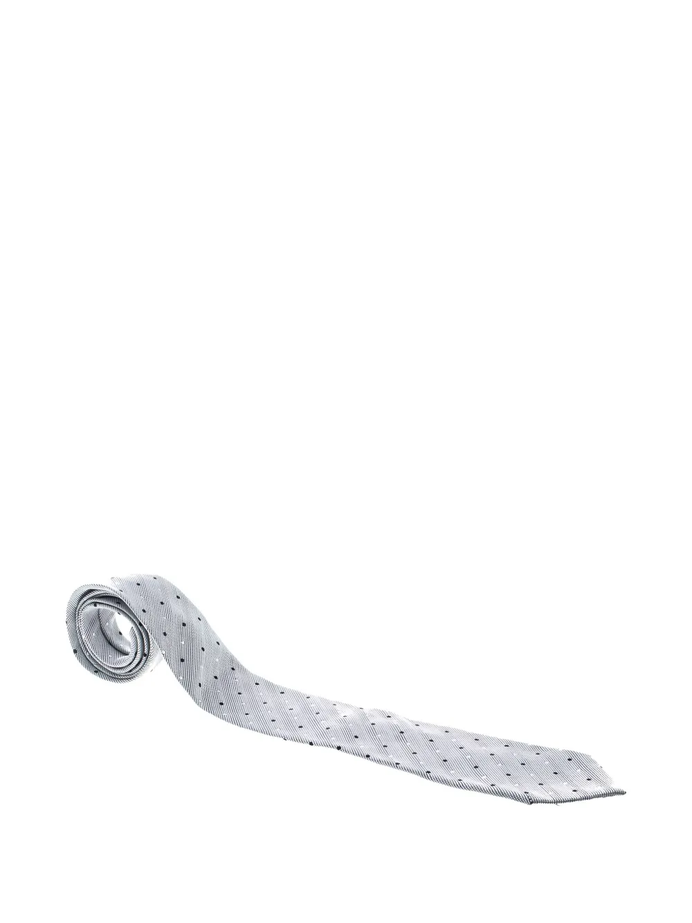 jacquard polka-dot tie