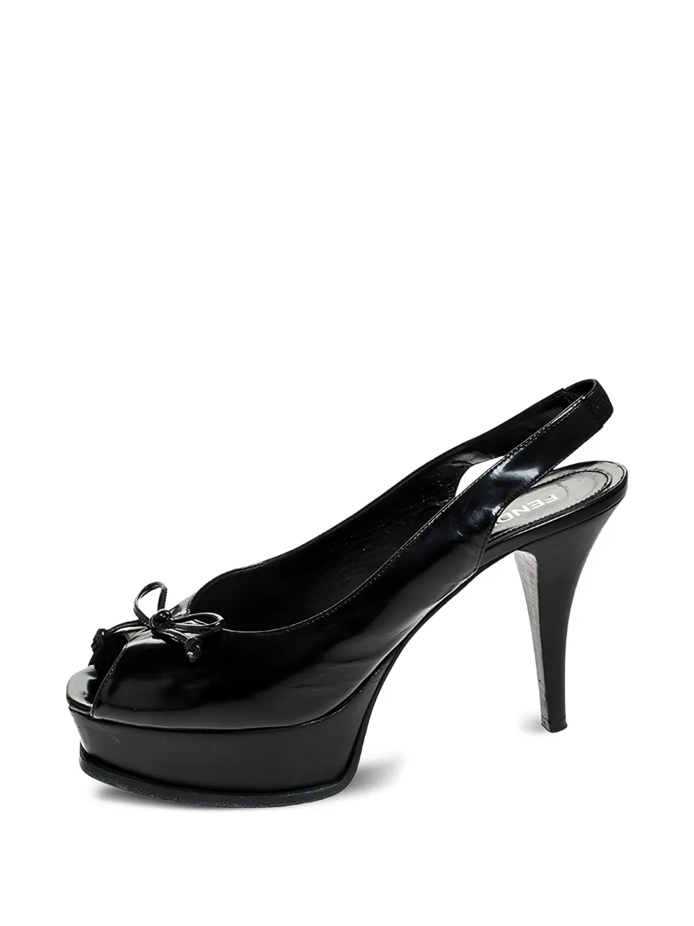 100mm bow-detail slingback sandals