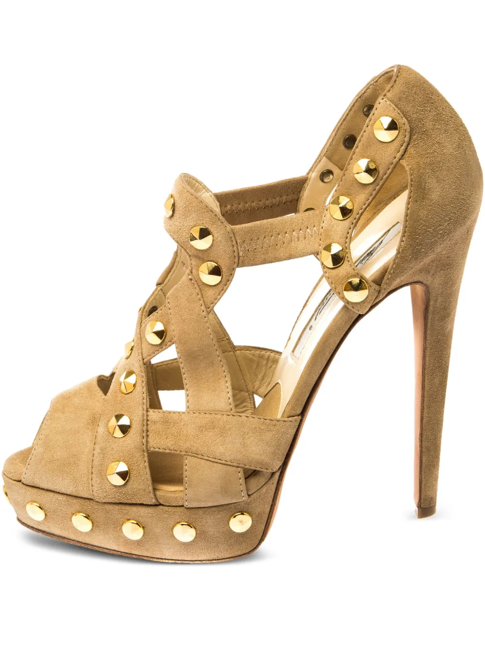 140mm cutout studded sandals