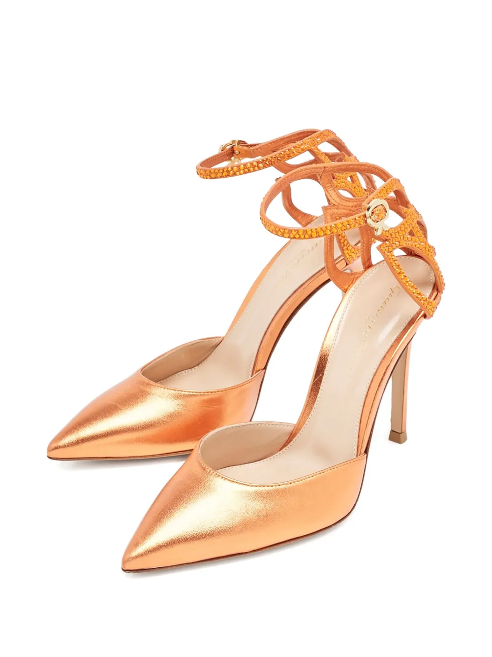 Gianvito Rossi 100 mm Fleur pumps - Oranje