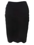 Escada Pre-Owned ruched skirt - Black