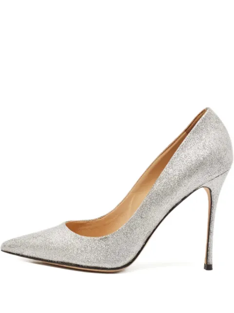 Sergio Rossi glitter pointed-toe pumps