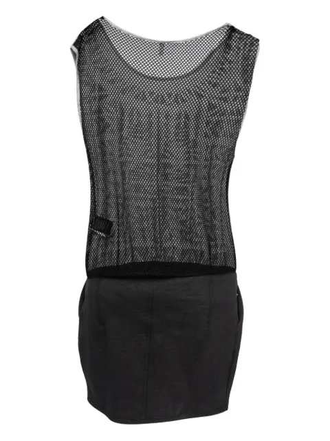 Faith Connexion 2014 pre-owned geometric mesh dress