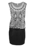 Faith Connexion 2014 pre-owned geometric mesh dress - Grey