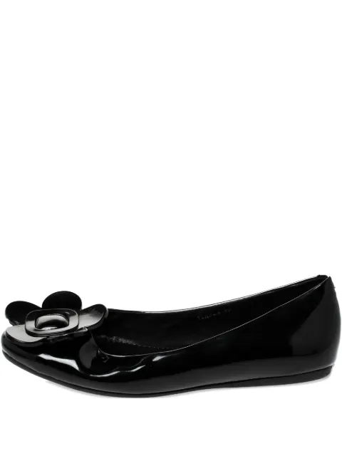 Roger Vivier Vintage pre-owned floral-appliqué ballet flats