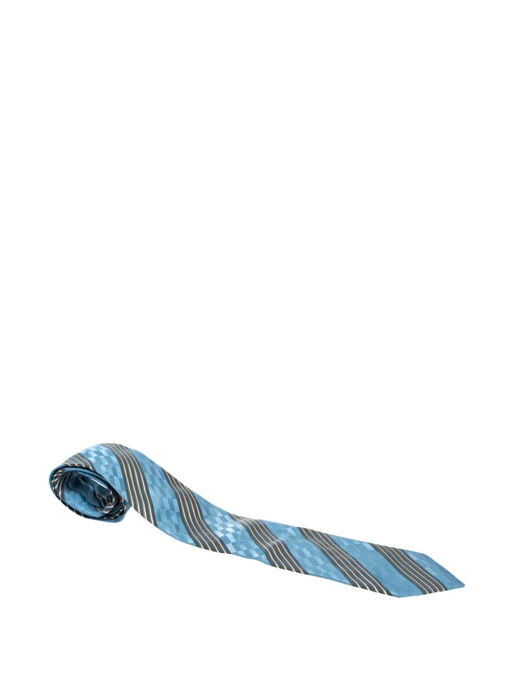 diagonal-striped silk tie