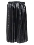 Isabel Marant Vintage pre-owned pleated metallic midi skirt - Black