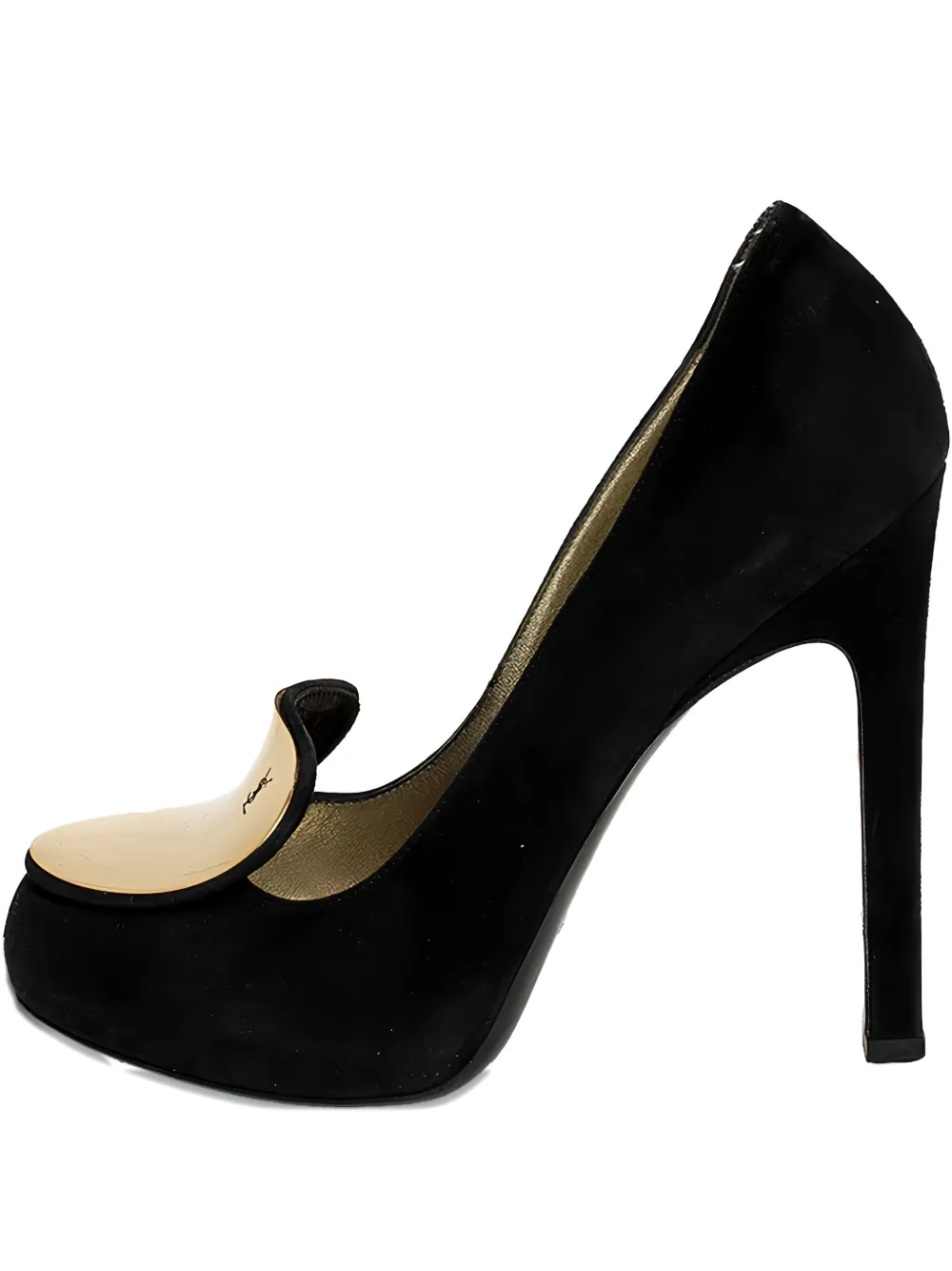 Saint Laurent Pre-Owned 125mm Catherine suede pumps | Black | Image 1