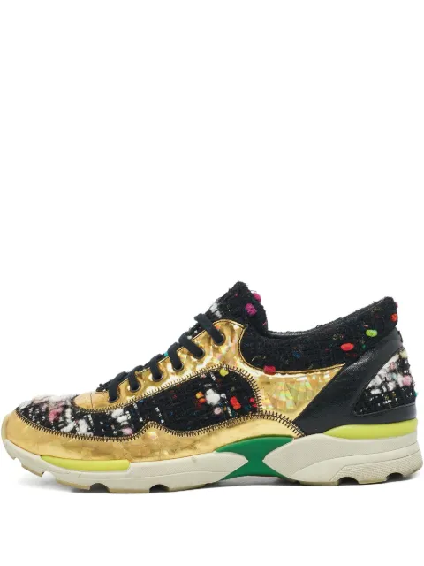 CHANEL Pre-Owned tweed sneakers
