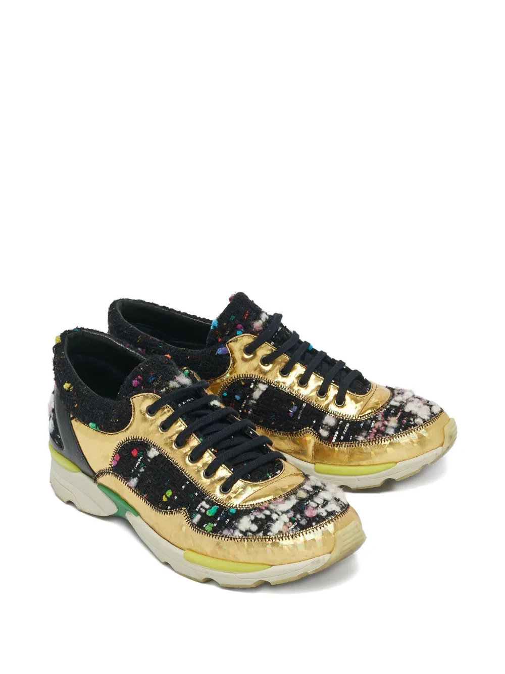 CHANEL Pre-Owned tweed sneakers | Image 2