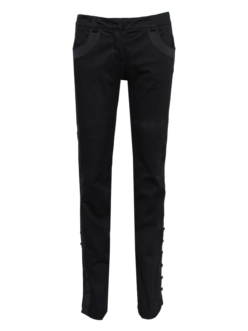 Emporio Armani Pre-Owned button-detailing trousers | Black | Image 1