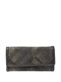 Burberry Pre-Owned leather check canvas wallet - Grey