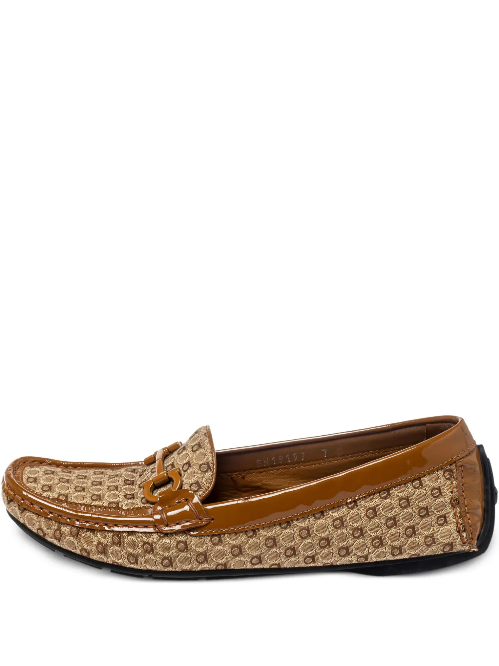 Ferragamo Pre-Owned monogram loafers | Neutrals | Image 1
