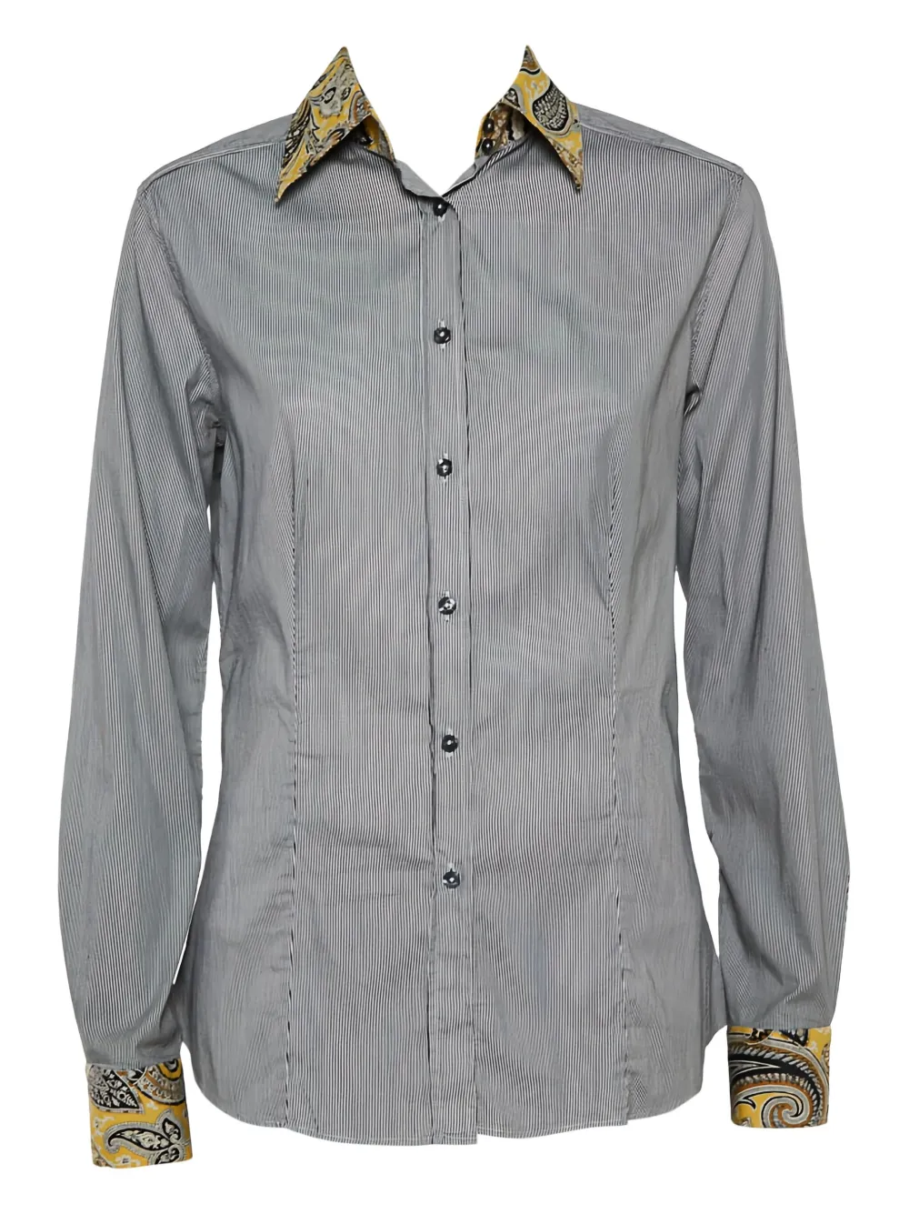 Etro Pre-Owned camisa con rayas estampadas | negro | Image 1