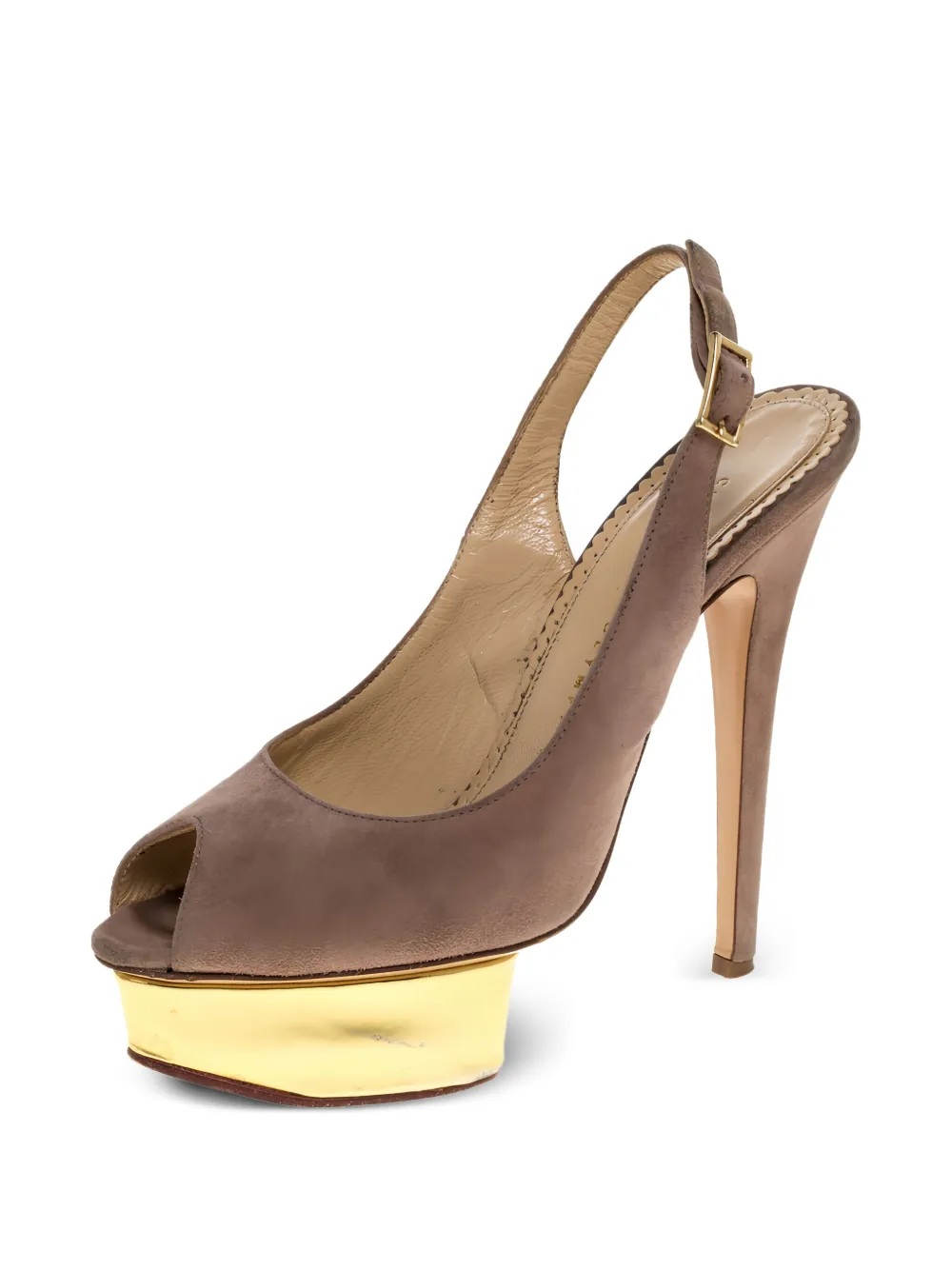 Charlotte Olympia pre-owned 150mm slingback pumps | Image 2