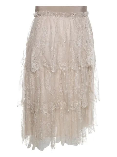 Valentino Garavani Pre-Owned lace midi skirt