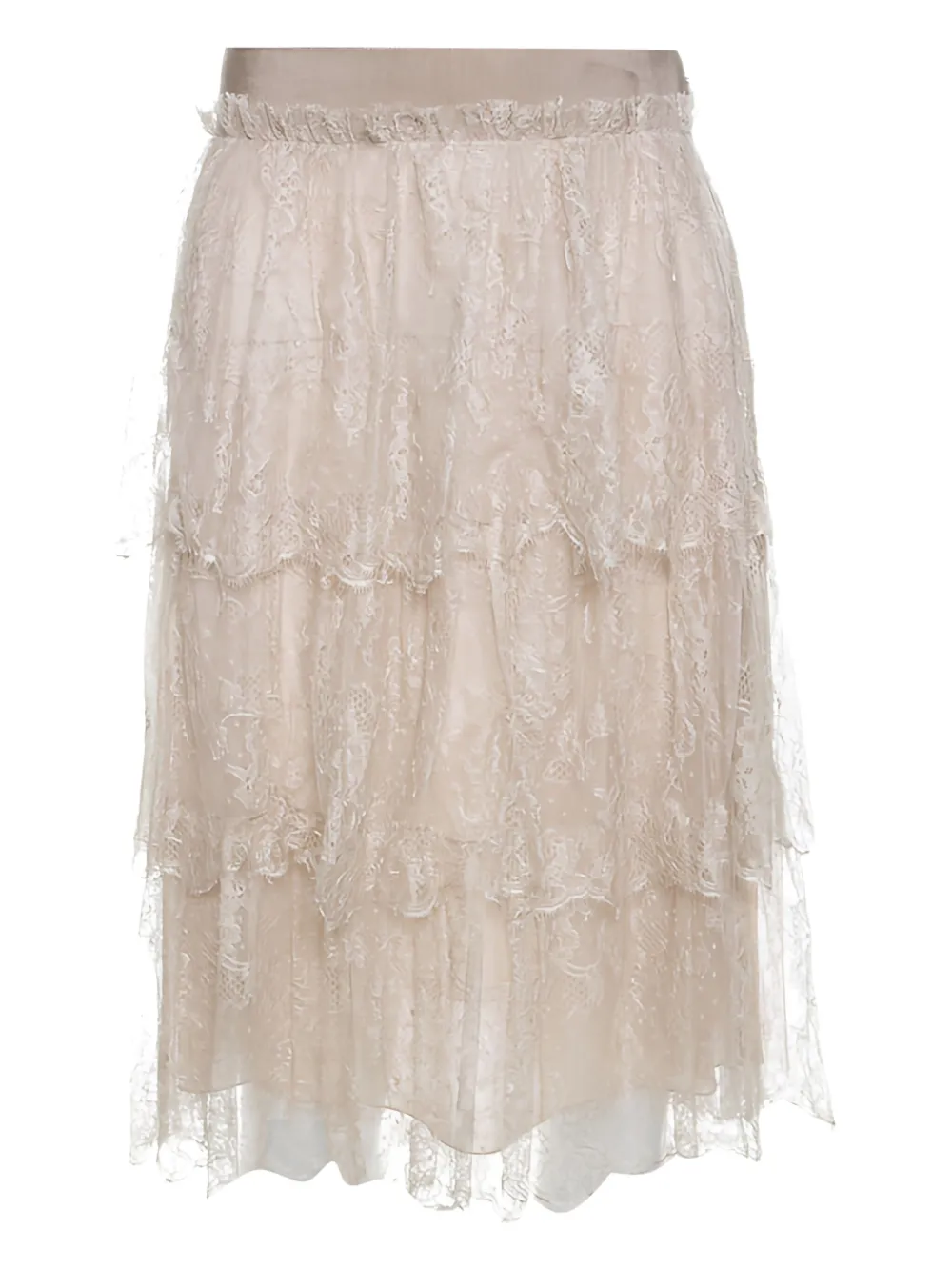 Valentino Garavani Pre-Owned lace midi skirt | Image 2