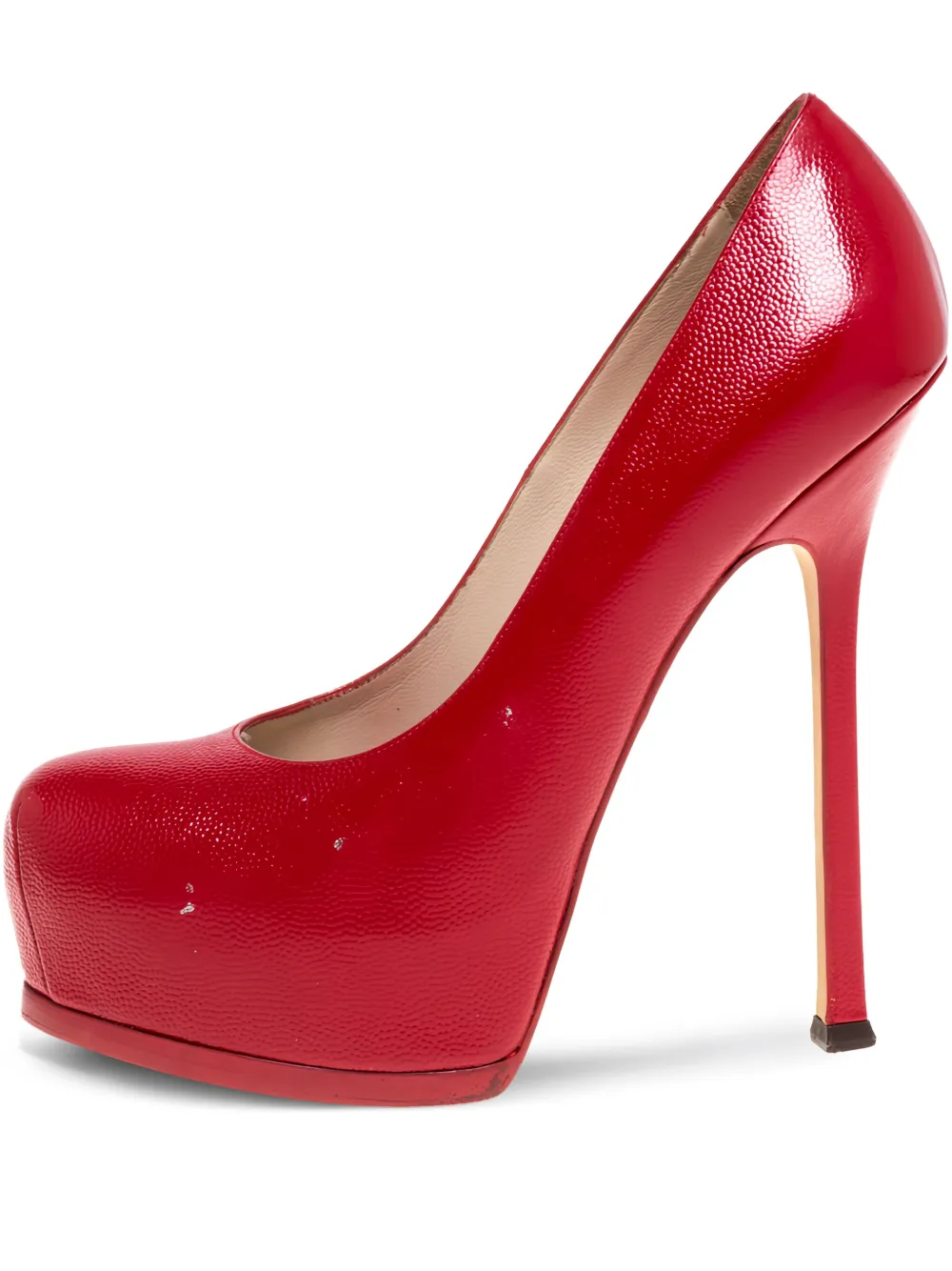 Saint Laurent Pre-Owned leather heeled pumps | Red | Image 1