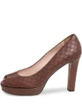 Gucci Pre-Owned 110mm peep-toe platform pumps - Brown