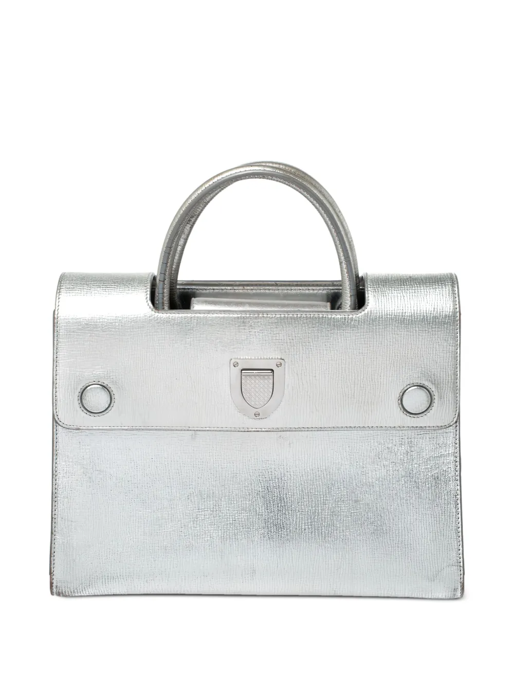 Christian Dior Pre-Owned Diorever leather tote bag - シルバートーン Christian Dior Pre-Owned Diorever leather tote bag - シルバートーン