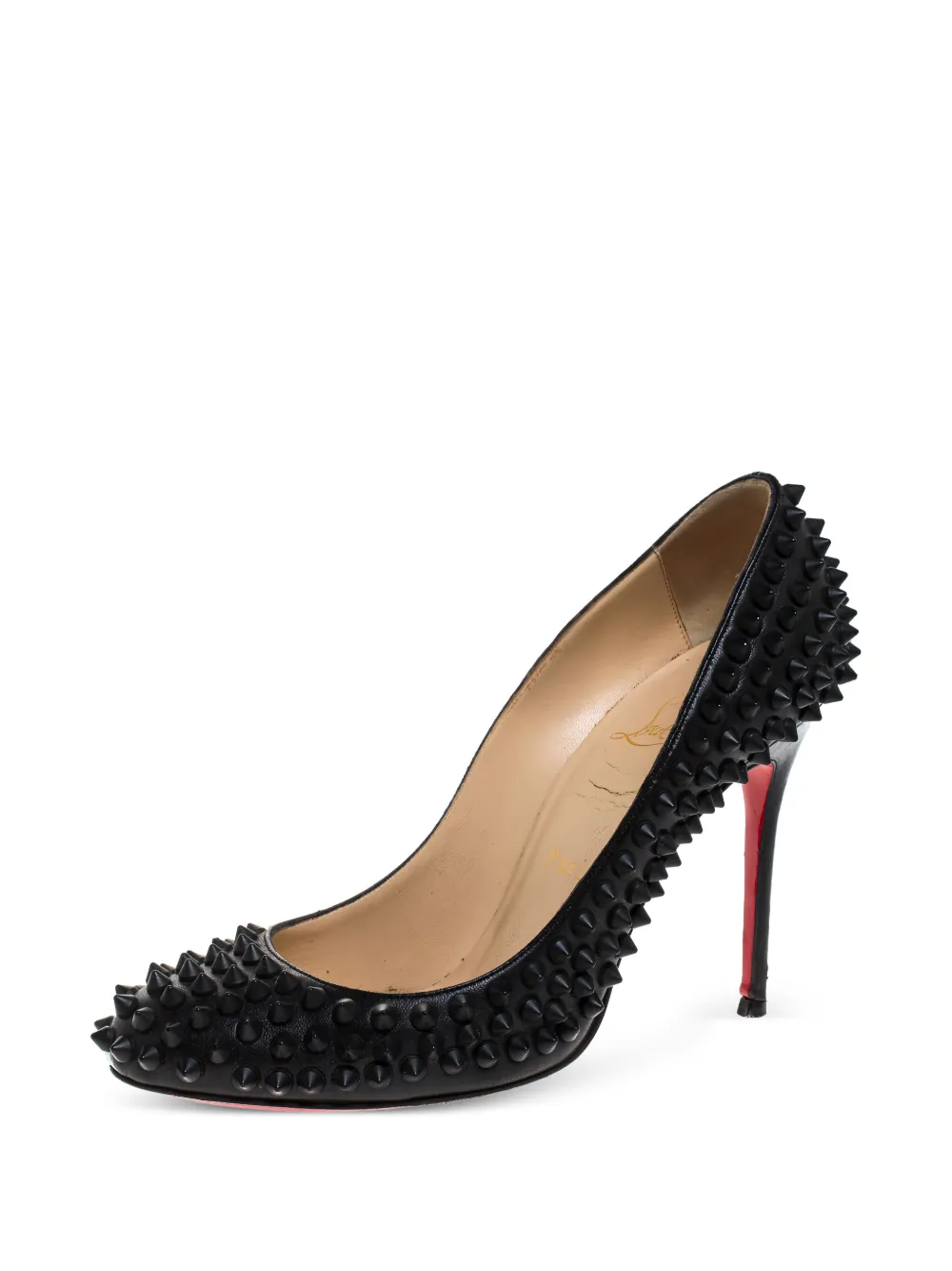 Christian Louboutin Pre-Owned 100 mm Fifi Spike leren pumps - Zwart