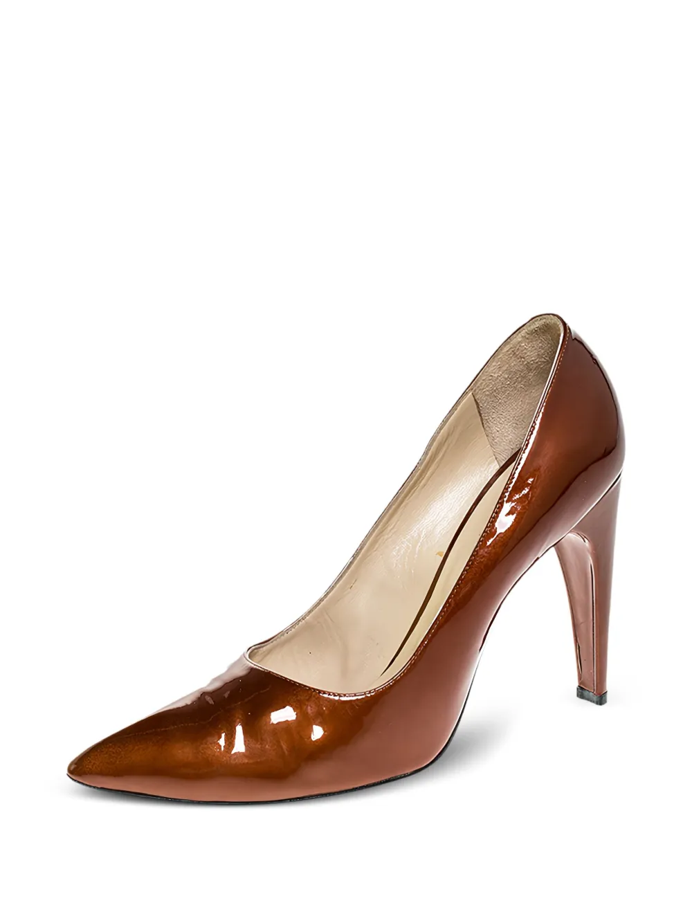 Louis Vuitton Pre-Owned 115 mm lakleren pumps - Bruin
