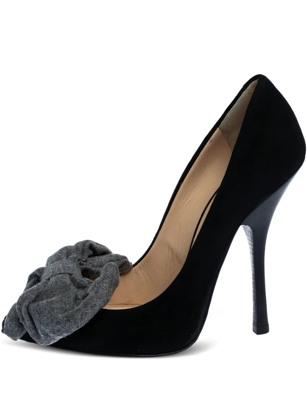 Giuseppe Zanotti Vintage 120mm pointed-toe bow-detailing pumps - ブラック Giuseppe Zanotti Vintage 120mm pointed-toe bow-detailing pumps - ブラック
