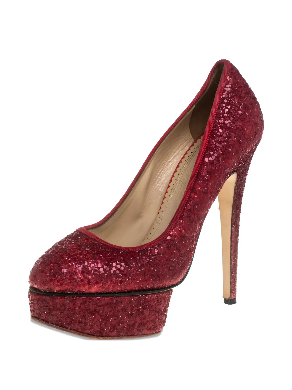 Charlotte Olympia 145 mm pre-owned Priscilla pumps - Rood