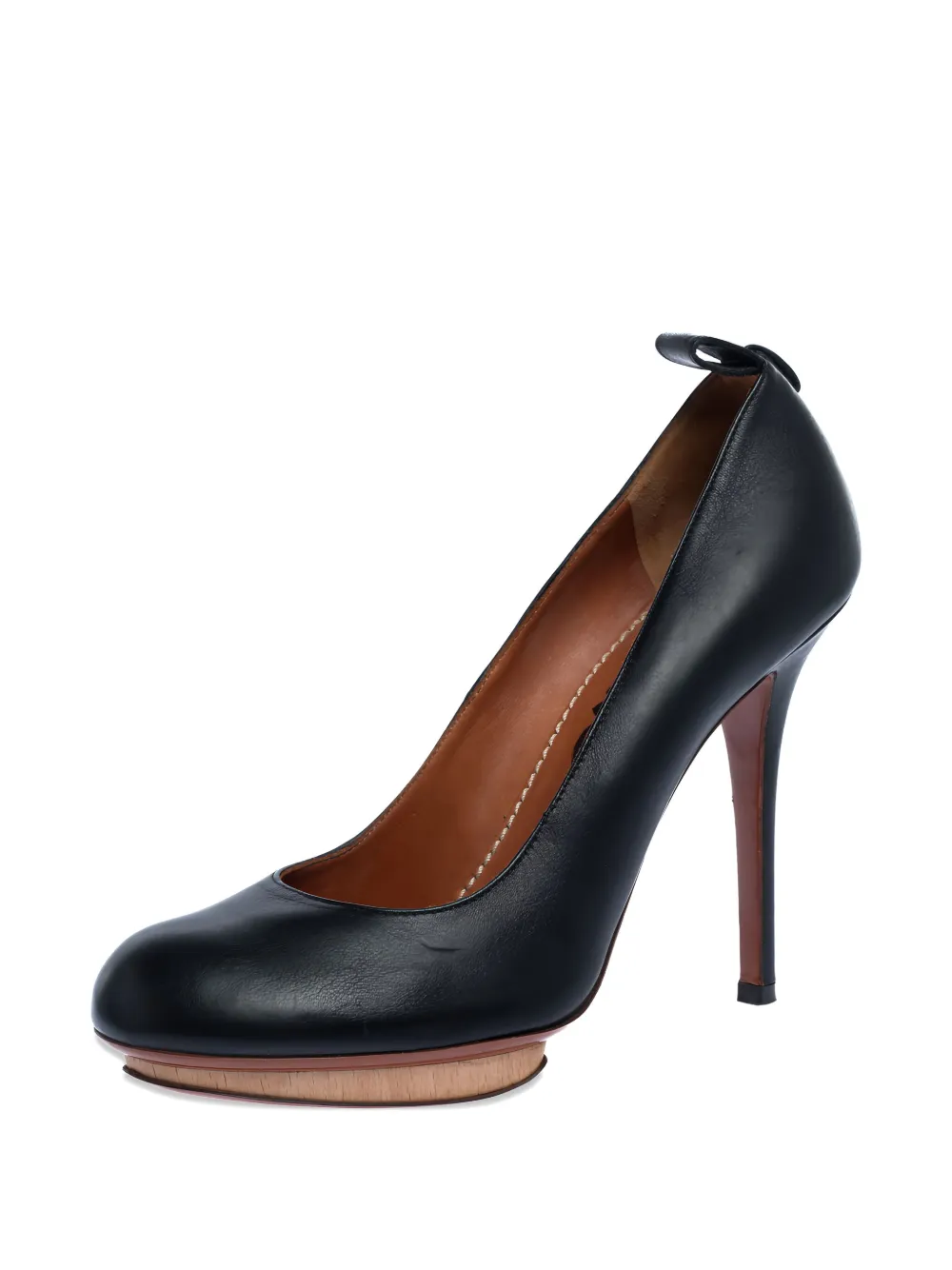 Lanvin Pre-Owned Stiletto pumps met plateauzool - Zwart