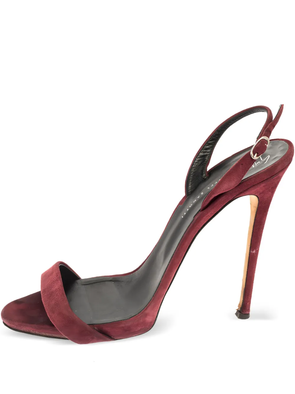 130mm suede slingback sandals