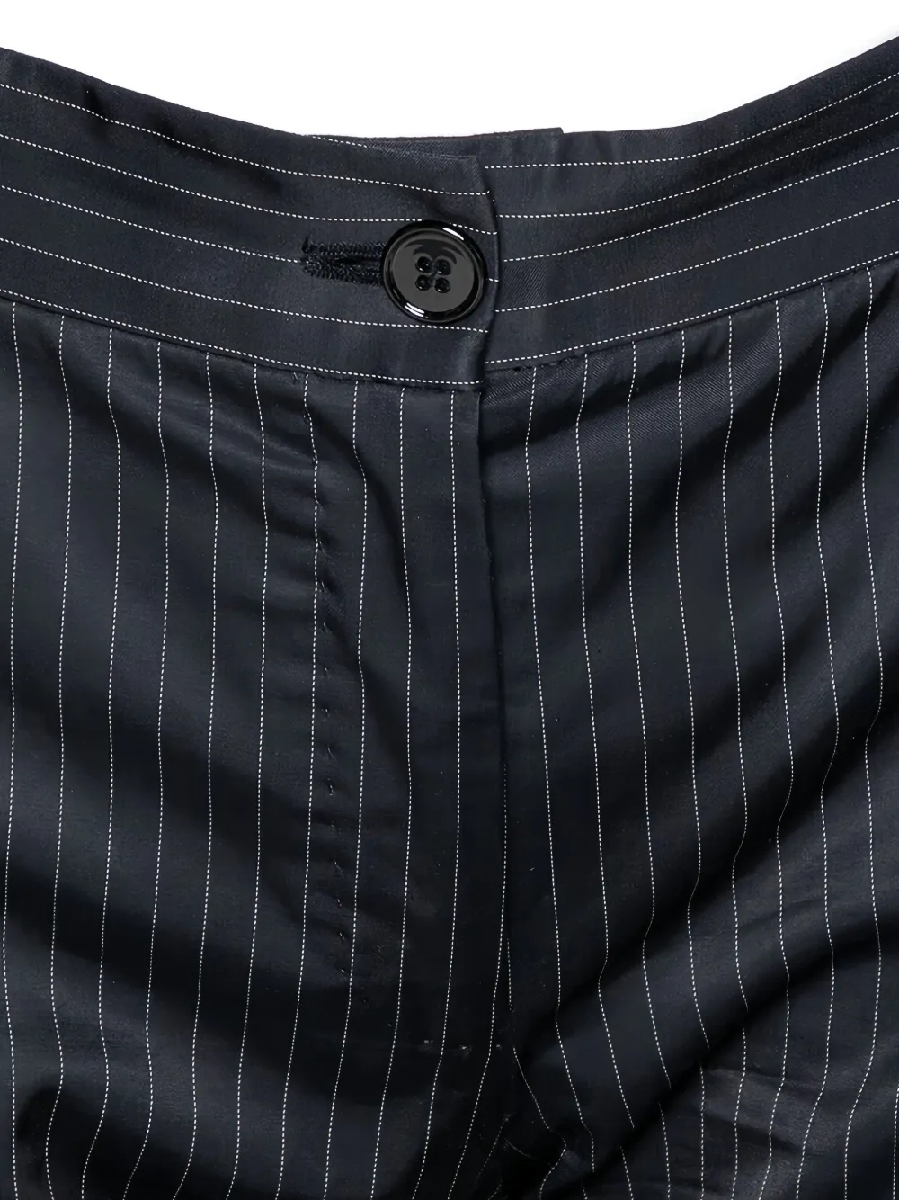Pre-owned Dolce & Gabbana Pinstripe Trousers In Black