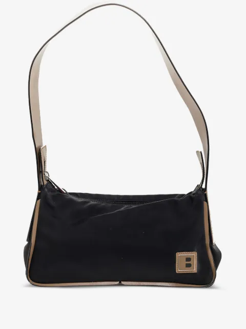 Bally Vintage leather trim shoulder bag
