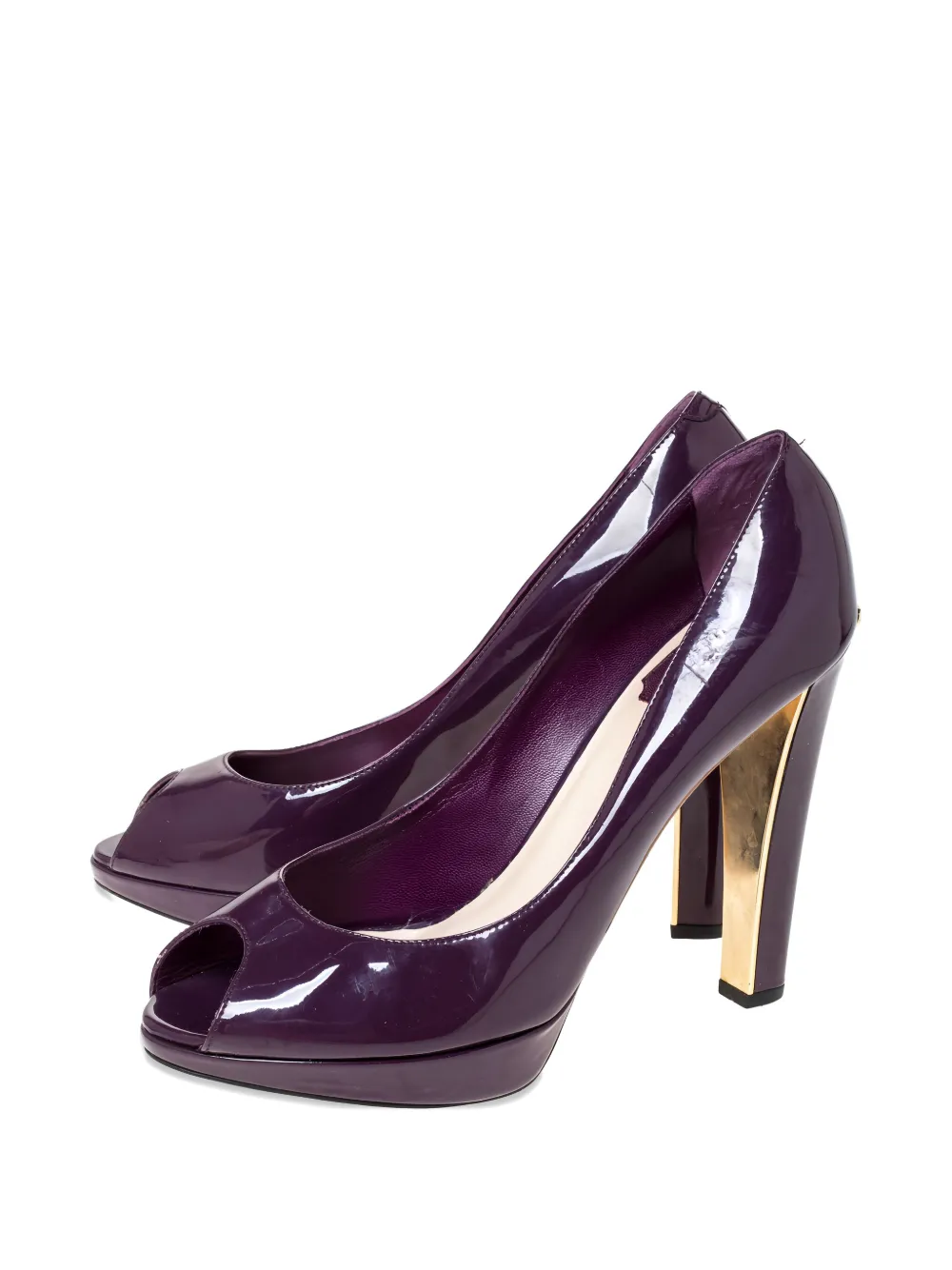 Christian Dior Pre-Owned Pumps met leren hak - Paars