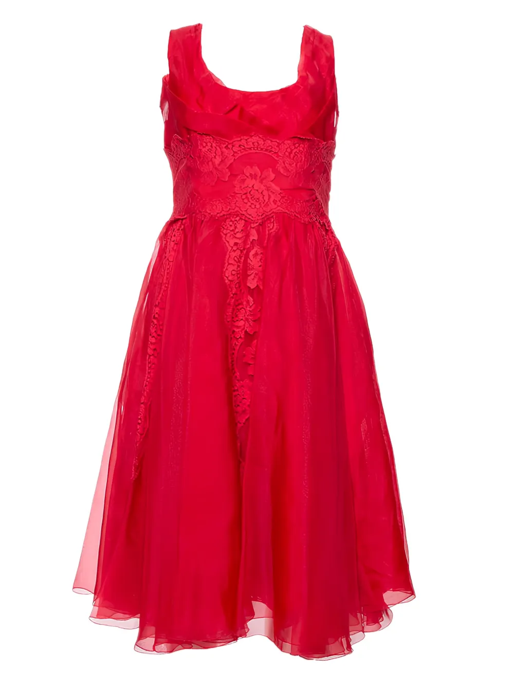 Dolce & Gabbana Pre-Owned lace-detailed midi dress | Red | Image 1