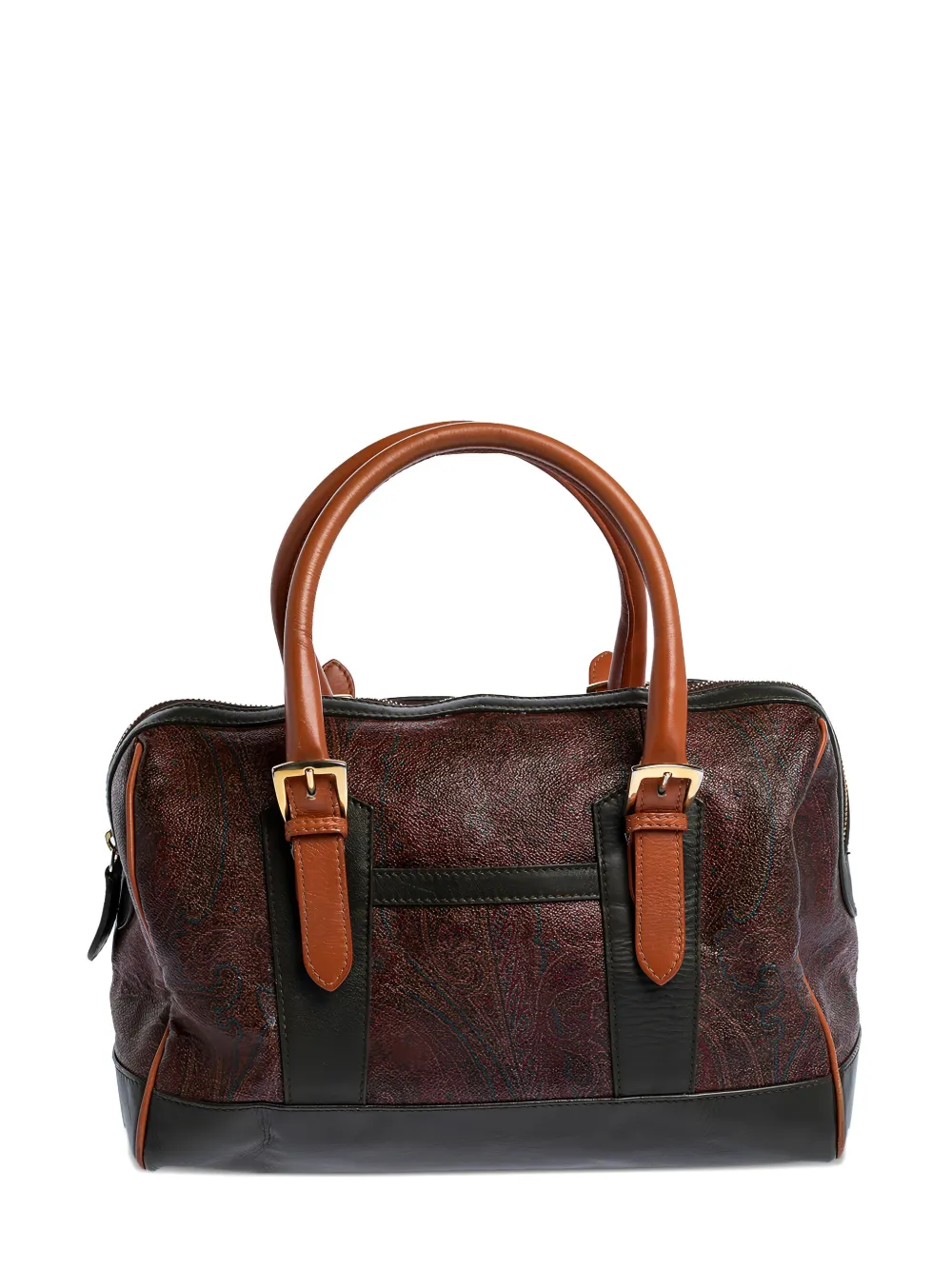 Etro Pre-Owned paisley-print leather handbag | Brown | Image 1