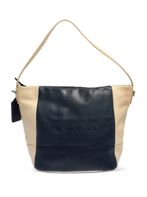Coach Vintage Pre-owned leather panelled shoulder bag