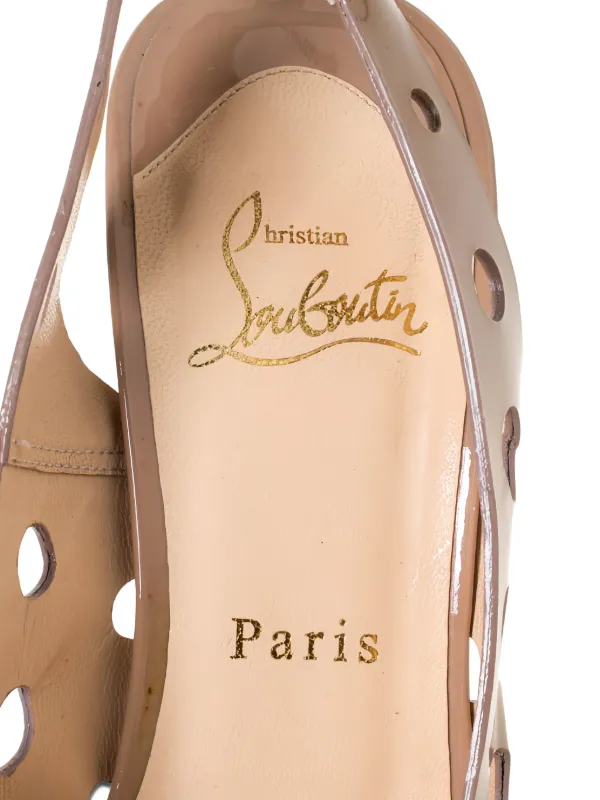 Christian Louboutin Pre-Owned Ginza 135mm サンダル | ニュートラル