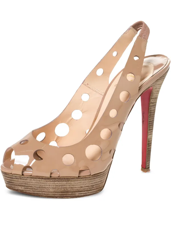 Christian Louboutin Pre-Owned Ginza 135mm サンダル | ニュートラル