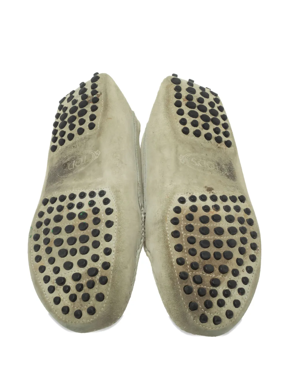 Pre-owned Tod's Vintage 2023 Suede Loafers In Gray