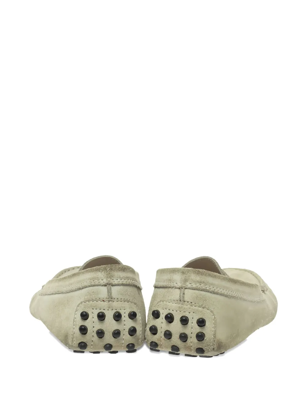 Pre-owned Tod's Vintage 2023 Suede Loafers In Gray