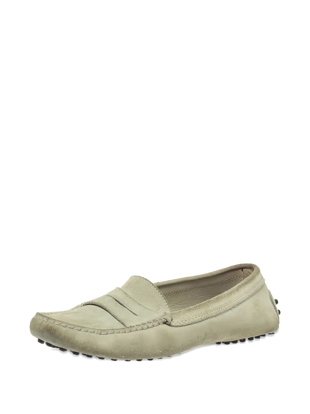 Pre-owned Tod's Vintage 2023 Suede Loafers In Gray