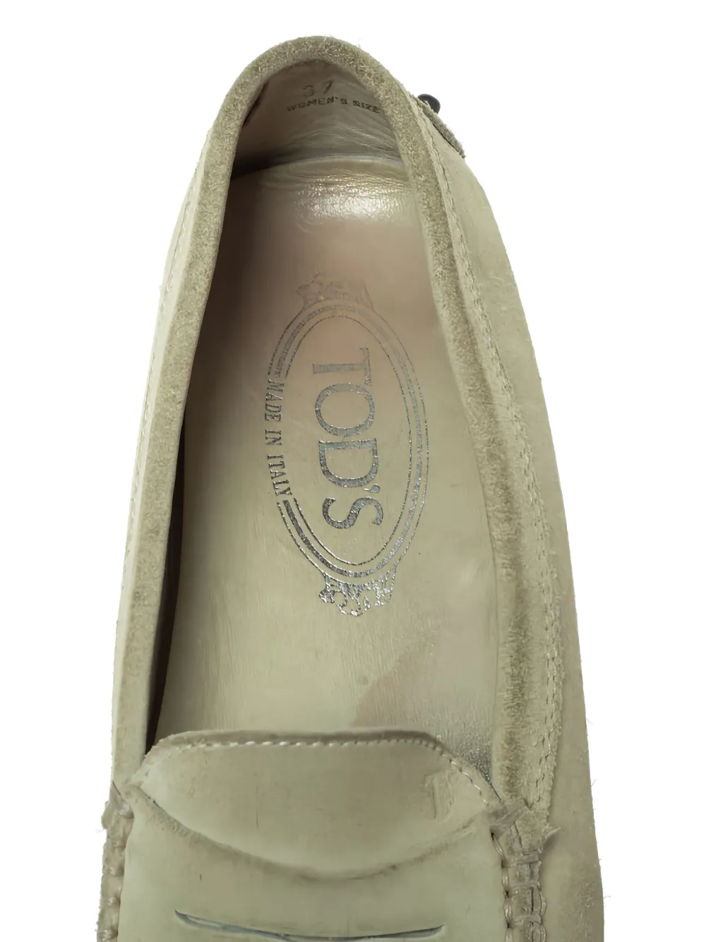 Pre-owned Tod's Vintage 2023 Suede Loafers In Gray