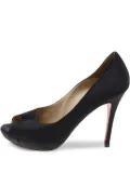 Alexander McQueen Pre-Owned 100mm peep-toe pumps - Black