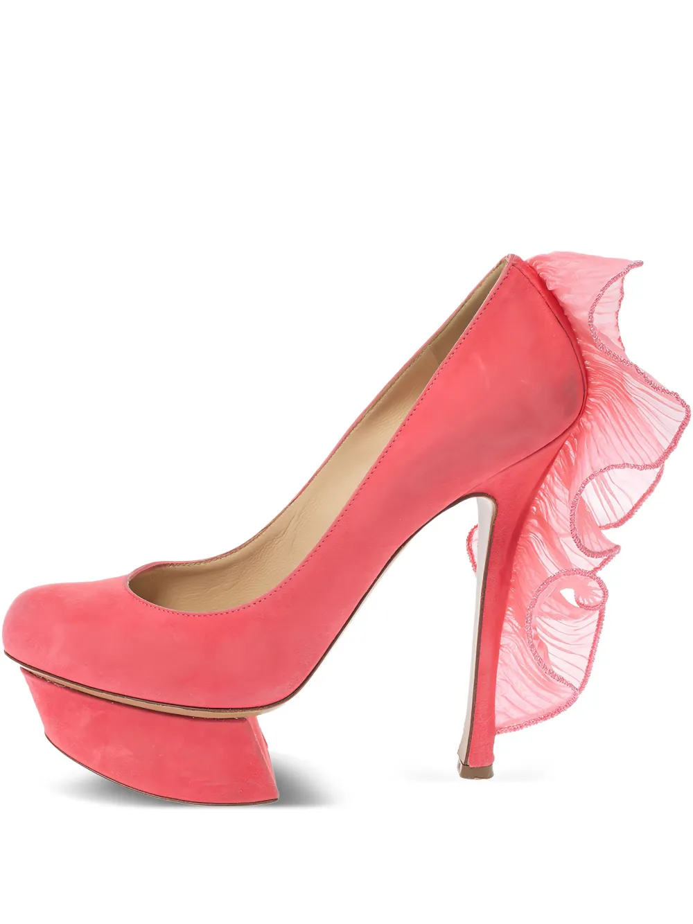 Pre-owned Nicholas Kirkwood 140mm Ruffled Pumps