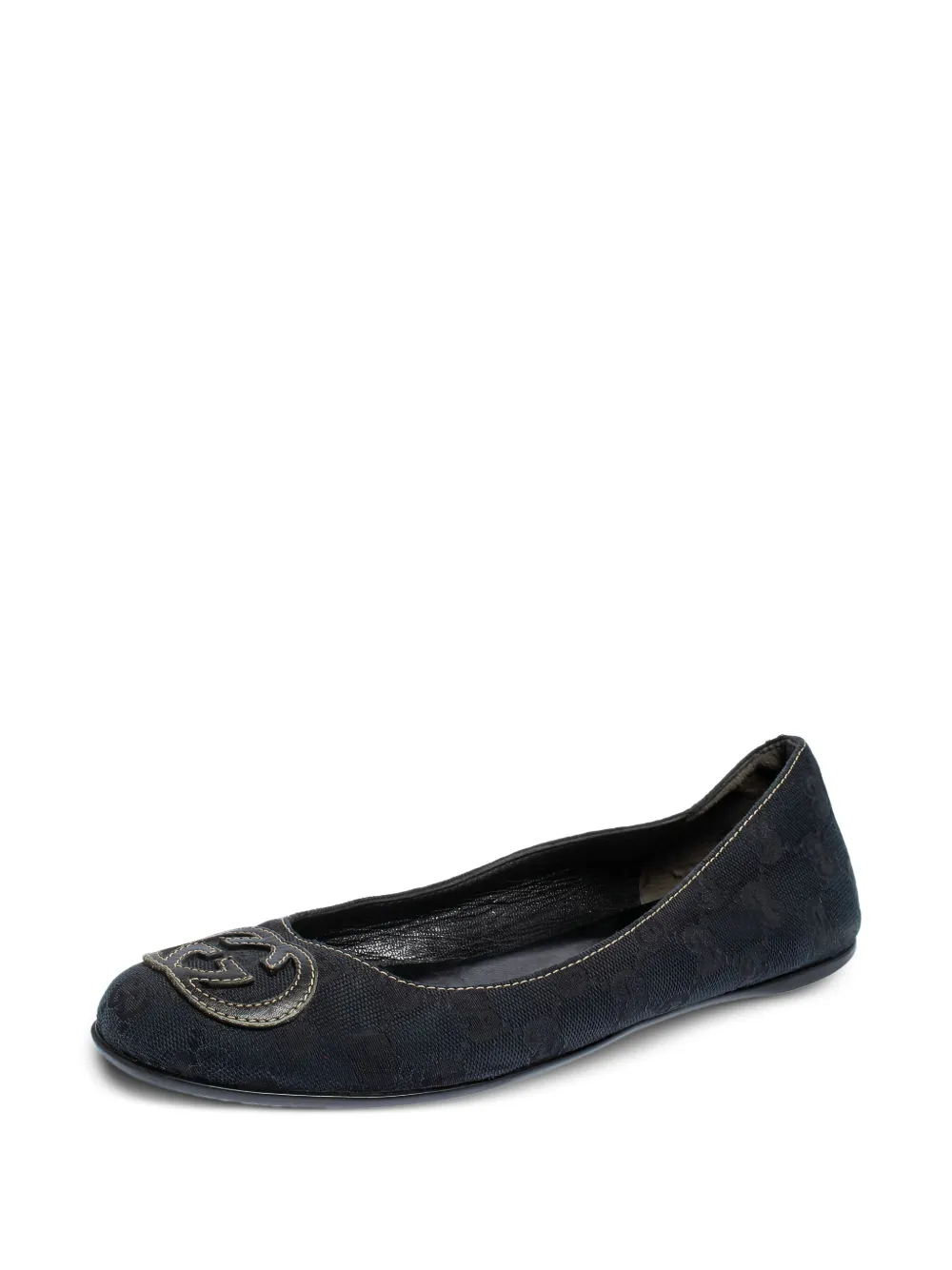 Gucci Pre-Owned GG canvas ballerina's - Blauw