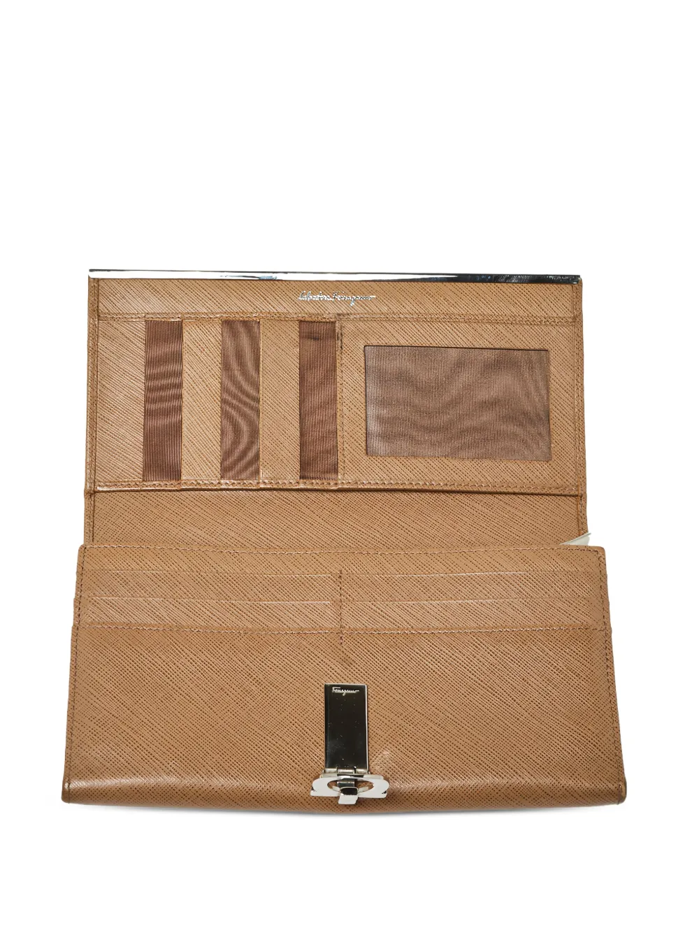 Pre-owned Ferragamo Icona Leather Wallet