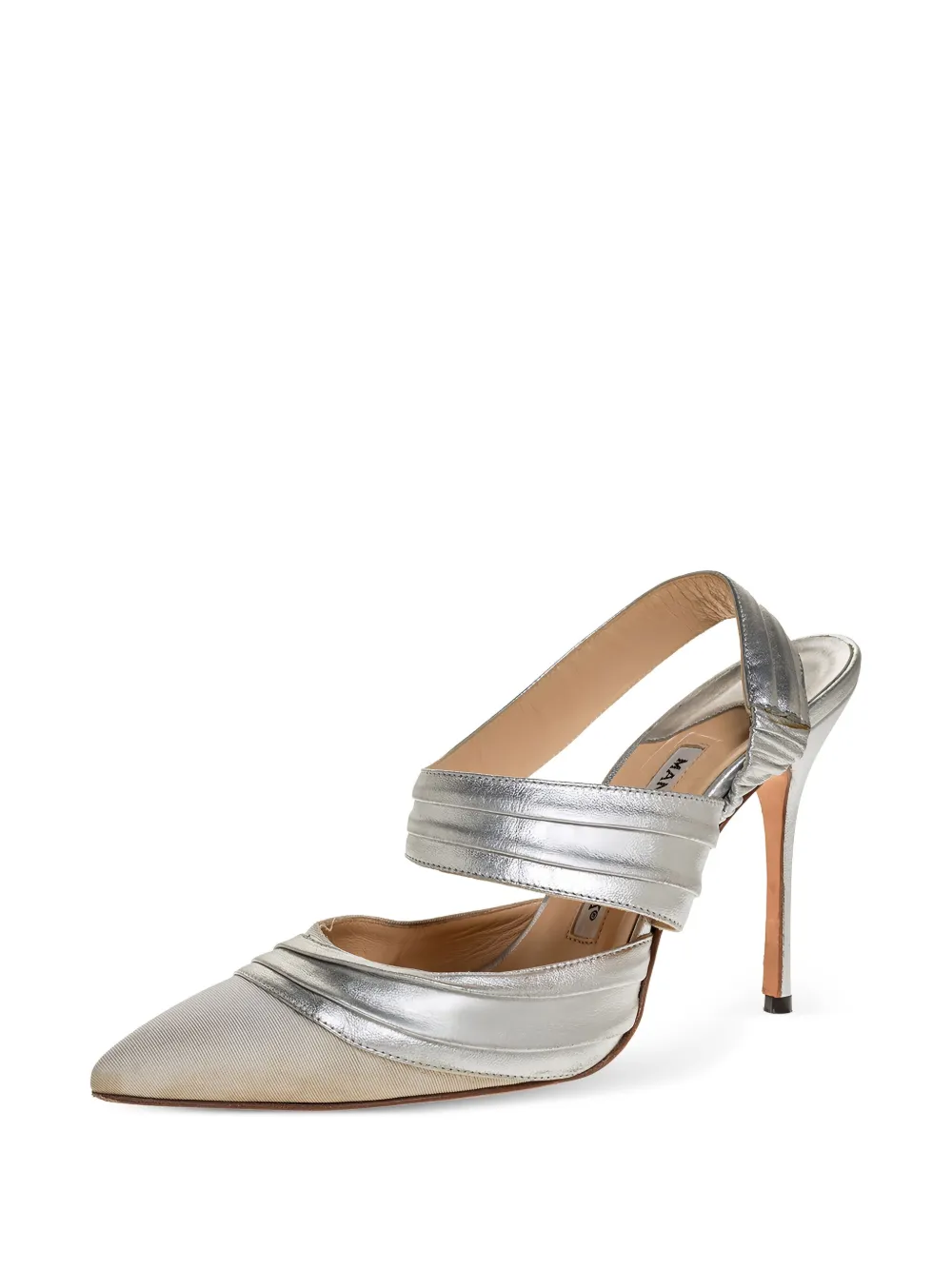 Manolo Blahnik pre-owned pleated slingback pumps | Image 2