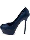 Sergio Rossi Vintage Pre-owned 135mm platform peep-toe pumps - Blue