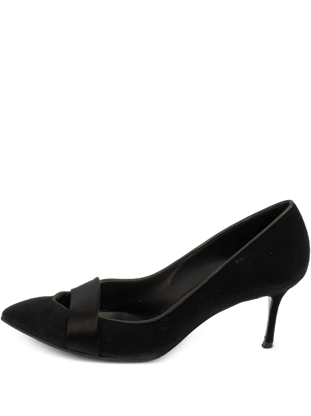 pre-owned 70mm suede pumps