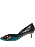 Pierre Hardy 2023 eye-motif leather pumps - Green